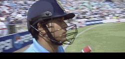 India Cricket Player Look Up GIF
