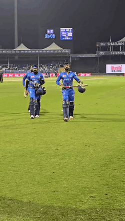 India Cricket Team Field Walking GIF