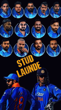 India Cricket Team Players GIF