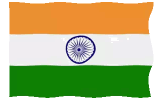 India Flag With Blue Circle Sticker
