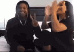 India Kissing Lil Durk GIF