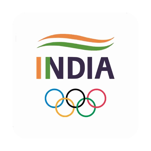 India Olympic Rings Logo Sticker