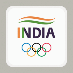 India Olympics Animation GIF