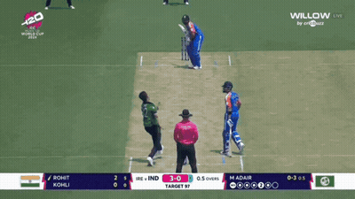 India Vs England Cricket Match With Aramco Advertising GIF