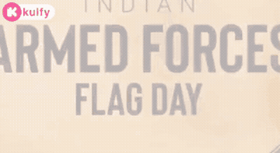Indian Armed Forces Flag Day Poster GIF