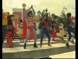 Indian Dance Funny Superheroes Costume GIF