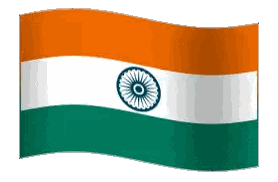Indian Flag Waving In Wind Sticker