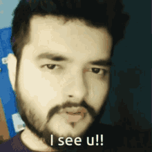 Indian Guy I See You Death Stare GIF
