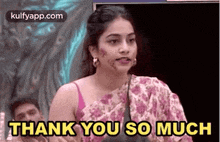 Indian Lady Salutation Seal Thank You So Much GIF