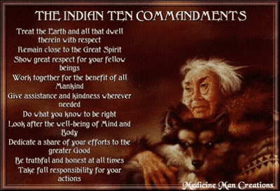 Indian Ten Commandments Framed Poster GIF