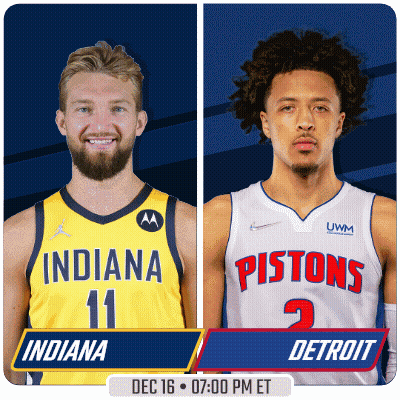 Indiana And Pistons Basketball Players GIF