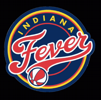 Indiana Fever Logo With Basketball GIF