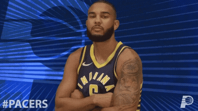 Indiana Pacers Basketball Player Arms Crossed GIF