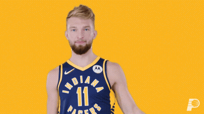 Indiana Pacers Basketball Player Flexing Muscles GIF