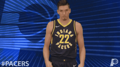 Indiana Pacers Basketball Player Giving Two Thumbs Up GIF