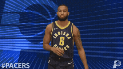 Indiana Pacers Basketball Player In Number 6 Jersey GIF