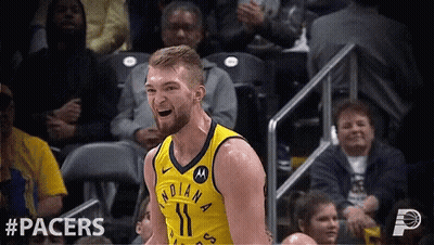 Indiana Pacers Basketball Player Sitting On Court GIF