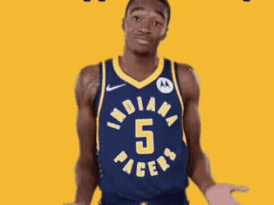 Indiana Pacers Basketball Player Standing GIF