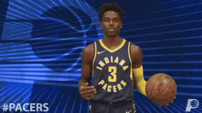 Indiana Pacers Mascot On Basketball Court GIF