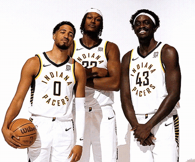Indiana Pacers Players Posing GIF