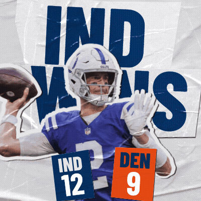 Indianapolis Colts Player 12 Throwing Football GIF