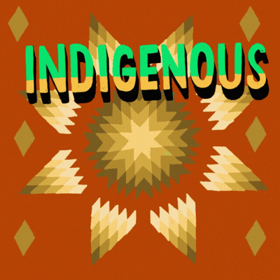 Indigenous Peoples Day Geometric Poster GIF
