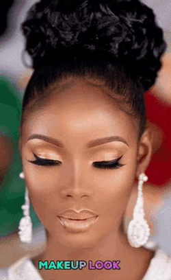 Indique Hair Gif Makeup Look GIF