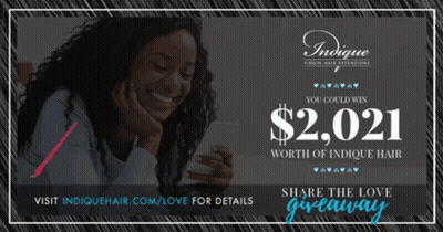 Indique Virgin Hair Extensions Advertisement Woman Smiling GIF