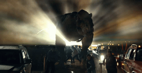 Indominus Rex Chasing People GIF