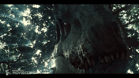 Indominus Rex Trying To Eat Human GIF