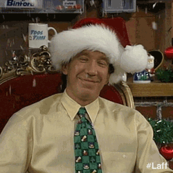 Indoor Christmas Snow Falling GIF
