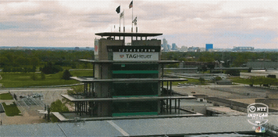 IndyCar Race Track Aerial View GIF