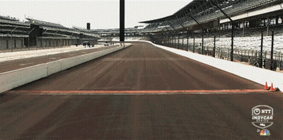 IndyCar Race Track With NBC Logo GIF