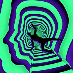 Infinite Man Dropping Animation GIF