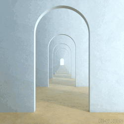 Infinite Open Doors Optical Illusion GIF