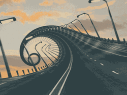 Infinite Spiral Road Animation GIF
