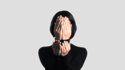 Infinite Woman Covering Face GIF