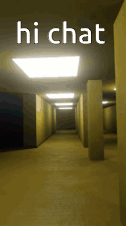 Infinite Yellow Backrooms Hi Chat Meme GIF
