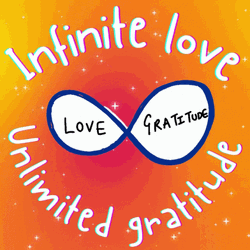 Infinity Symbol With Gratitude GIF
