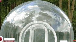Inflatable Bubble Boy Tent GIF
