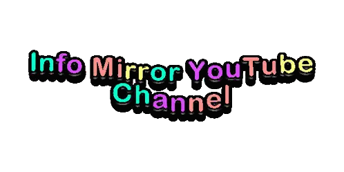Info Mirror YouTube Channel Logo Sticker