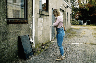 Infuriated Allison McRoberts Kicks Glass Breaking GIF