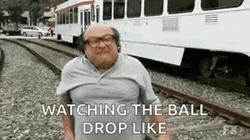 Infuriated Danny DeVito Ball Drop GIF