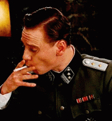 Inglourious Basterds Lt. Archie Hicox Smoking GIF