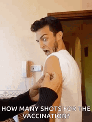 Injection Vaccination Shots Scared Reaction GIF