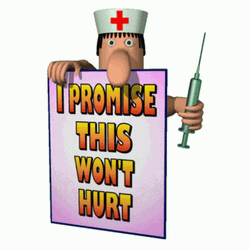 Injection Won't Hurt Nurse Cartoon GIF