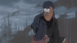 Injured Obito Uchiha Walking GIF