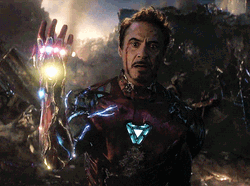 Injured Tony Stark Looking Away  GIF