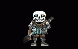 Ink Sans Creepy Smile GIF