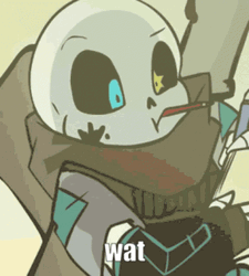 Ink Sans Thinking About Art Saying What GIF
